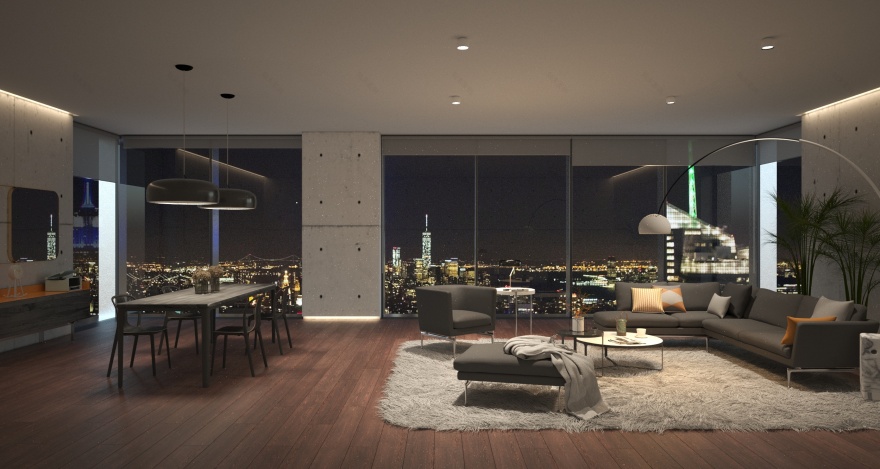 3D建筑信息图室内空间建模与渲染项目-12