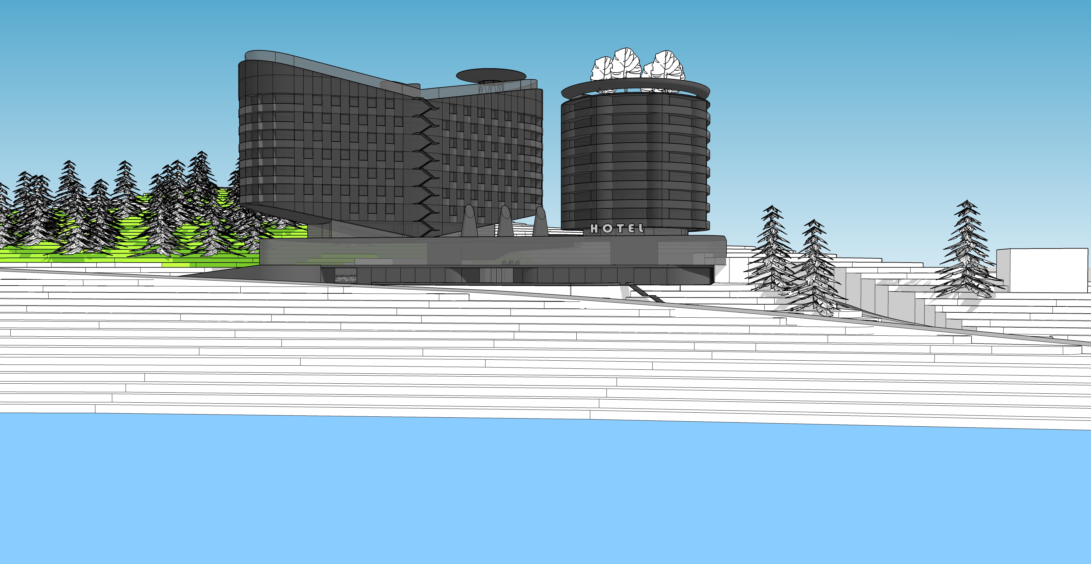 Гостиница. Эскизы.-22