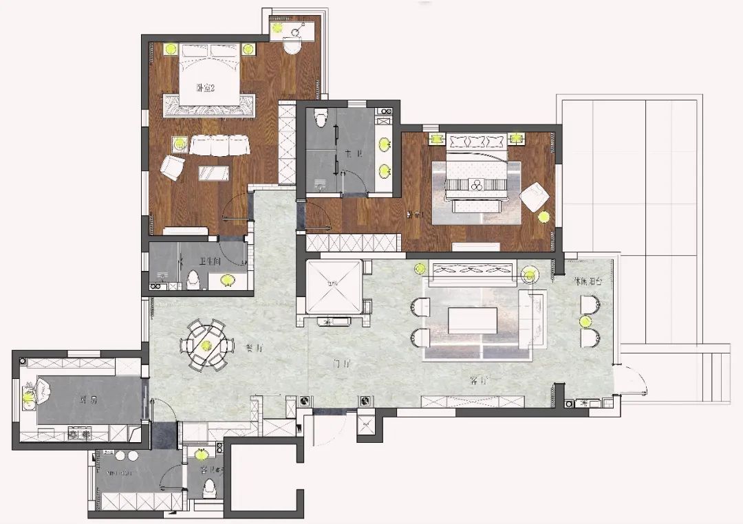 白桦林团圆新中式设计丨旗盛-10