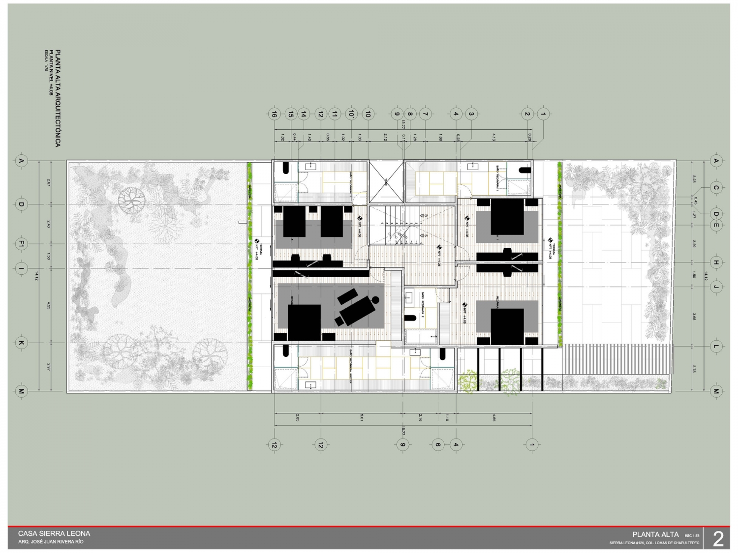 墨西哥 Sierra Leona 别墅 | 现代主义风格的舒适私密空间-32