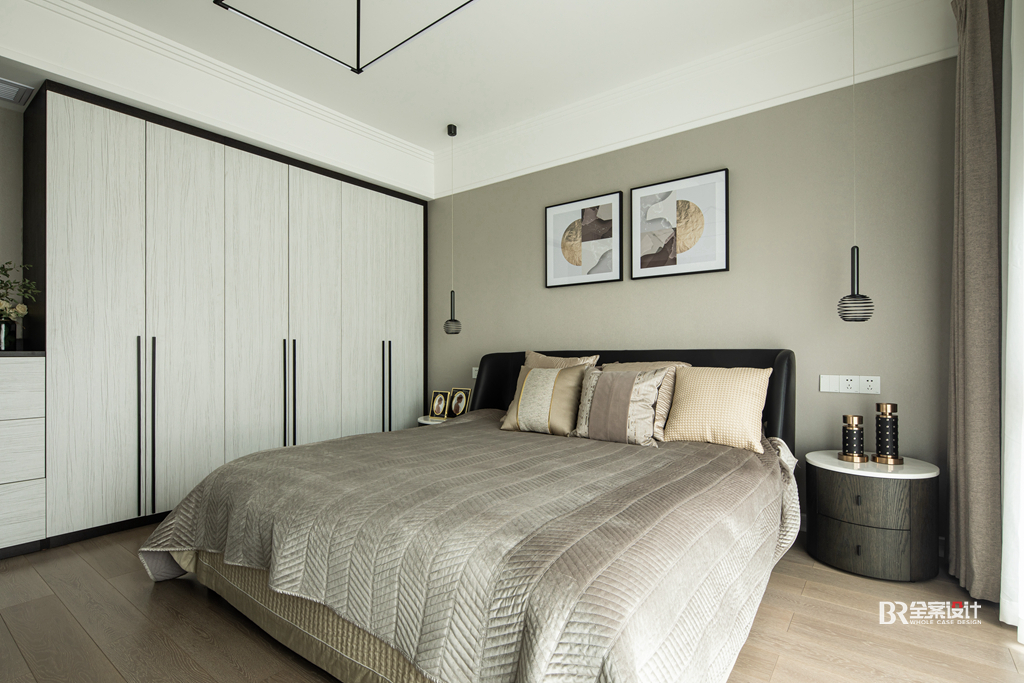 康桥融府别墅现代简约灰调空间设计丨袁云莉(首席设计师)-28