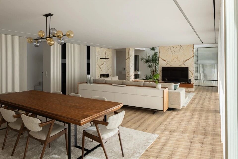 以自然采光与户外空间为核心   极简白色住宅  Arquitetura501-56