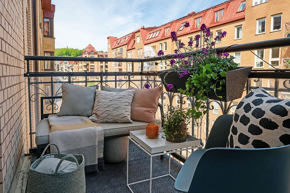 瑞典哥德堡 99 平米粉色沙发公寓设计-12