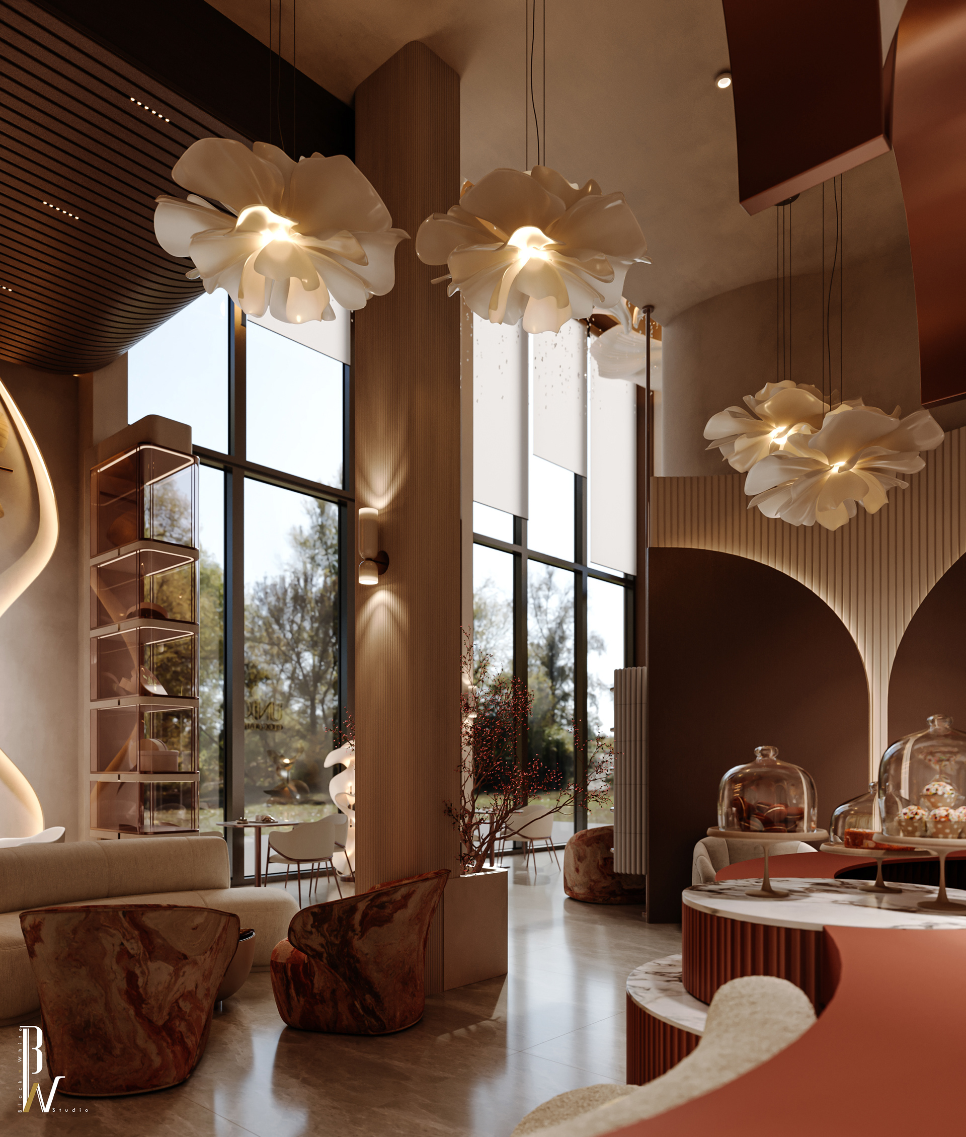 露芮巧克力咖啡馆丨沙特阿拉伯丨Black N White studio-18