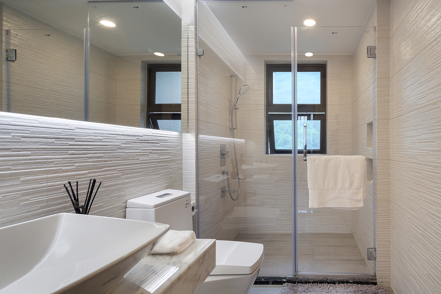 漾设计Young Design｜深圳罗湖区京基云景梧桐—《山间新雨》-52