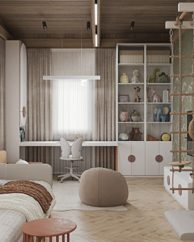 Girls Bedroom · Cottage（女孩卧室 · 小屋）丨俄罗斯新西伯利亚丨Alisa Ostapnko