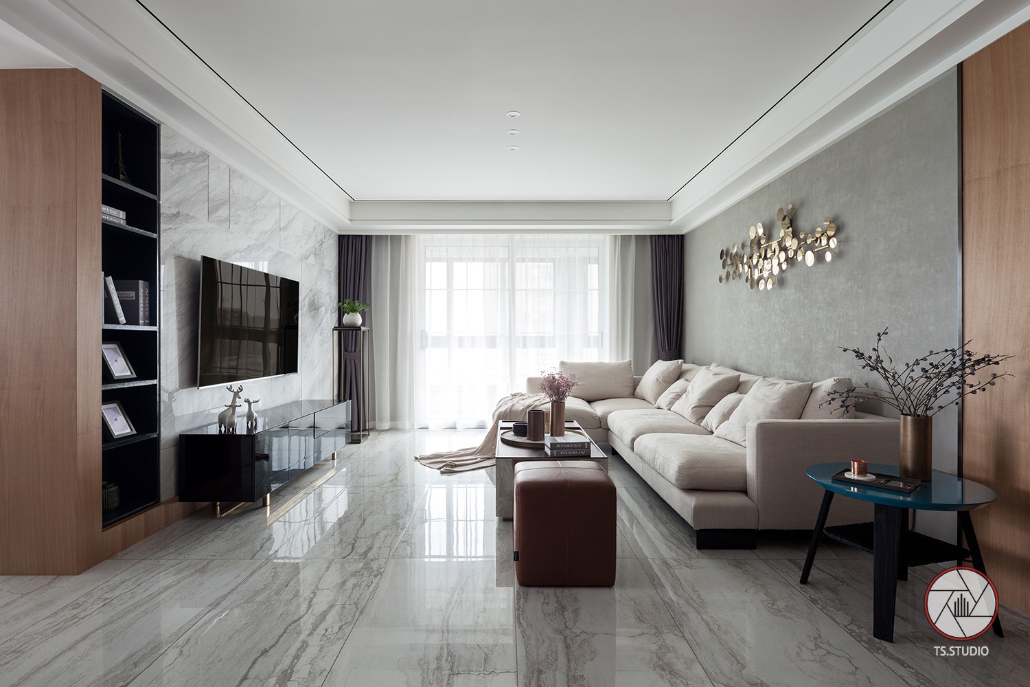 浙江现代轻奢住宅  嘉兴米卡装饰-0