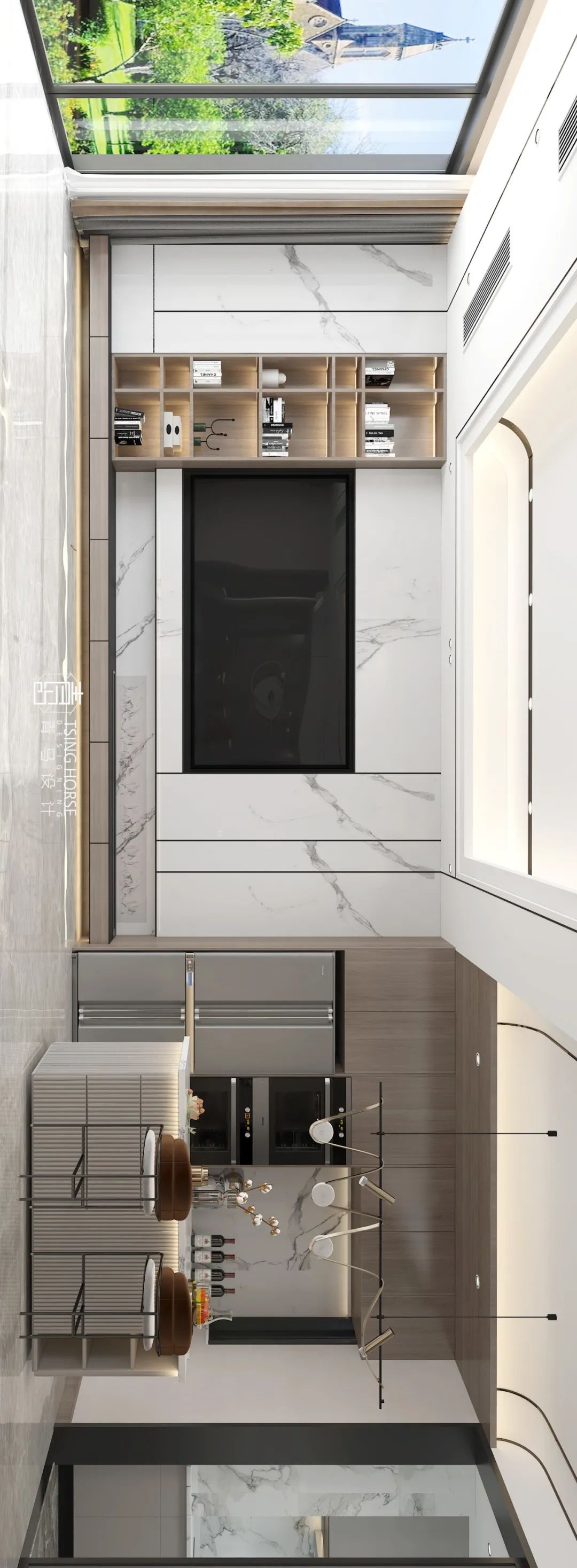 科为城墅·现代轻奢下叠设计丨青马别墅设计-41