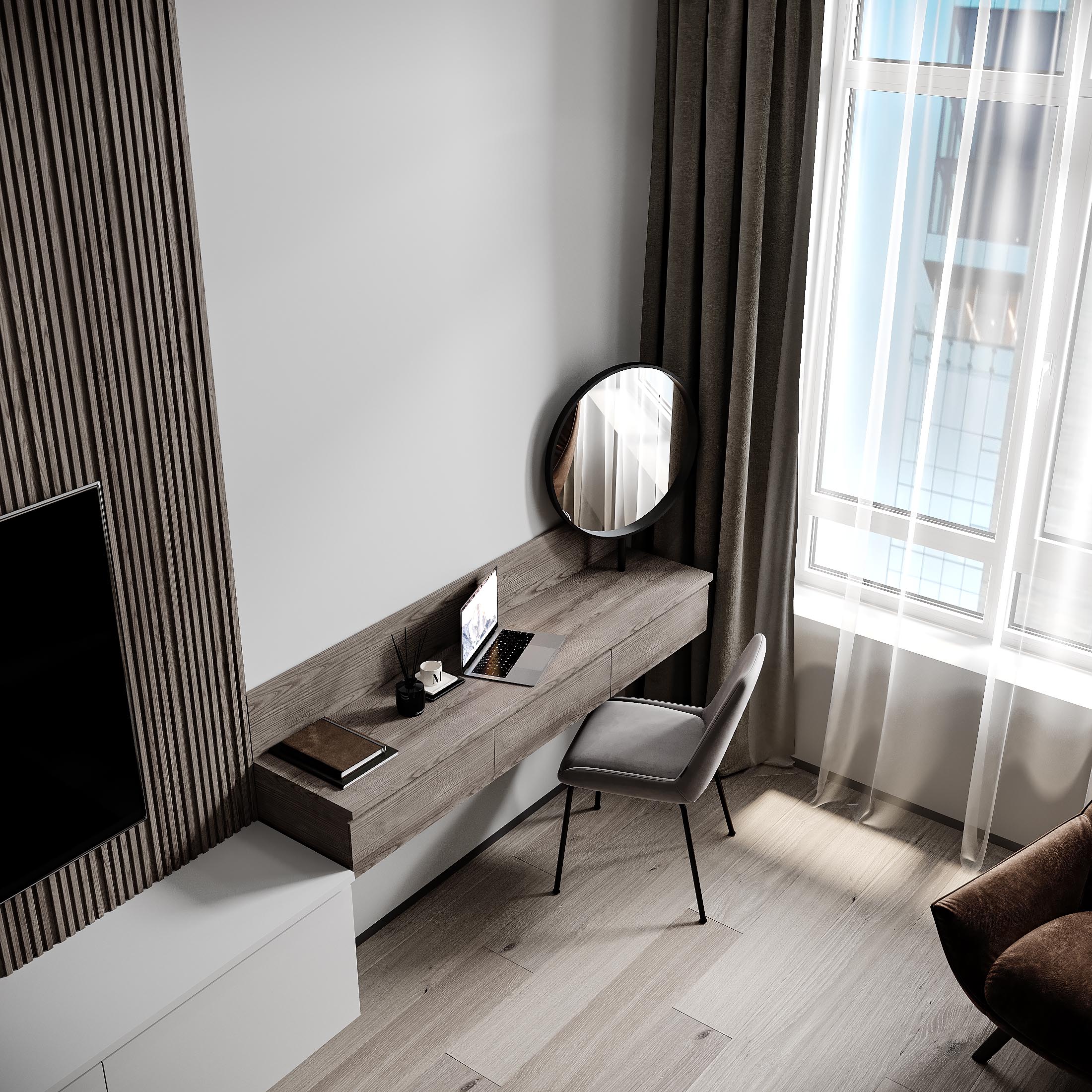 Modern dark apartment-16