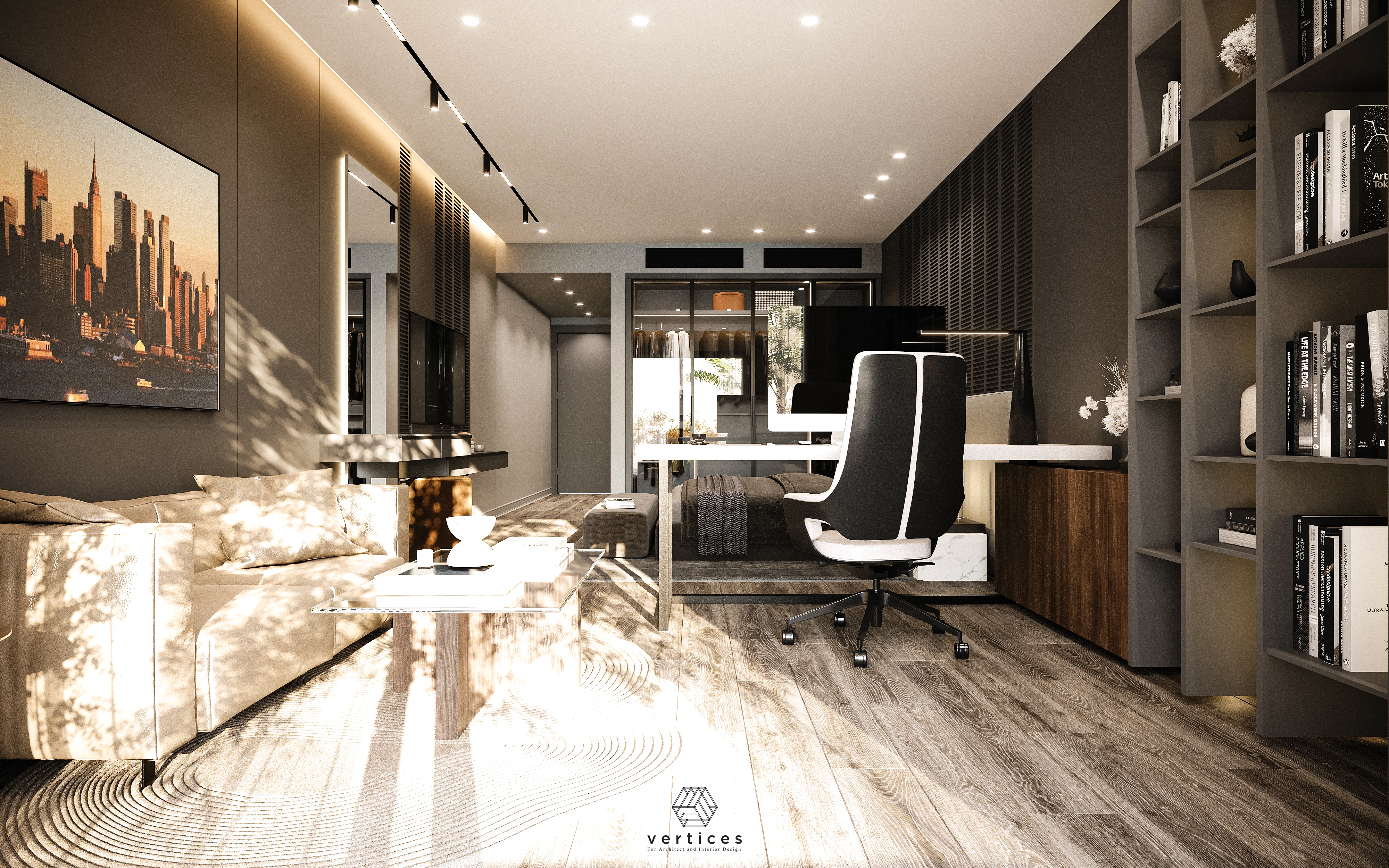 温暖简约风现代卧室设计-8