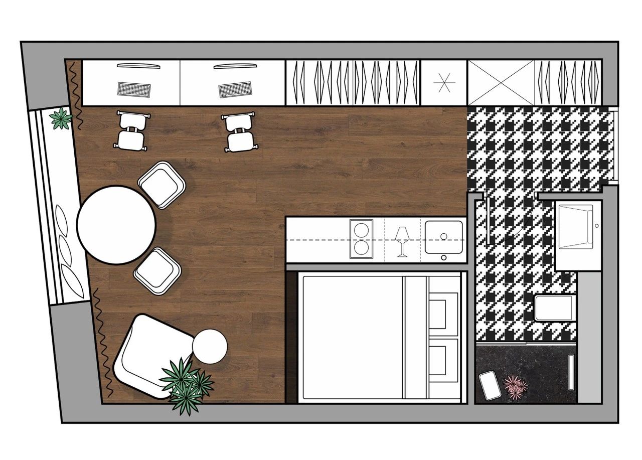 迷你空间设计丨Yana Volkova-7