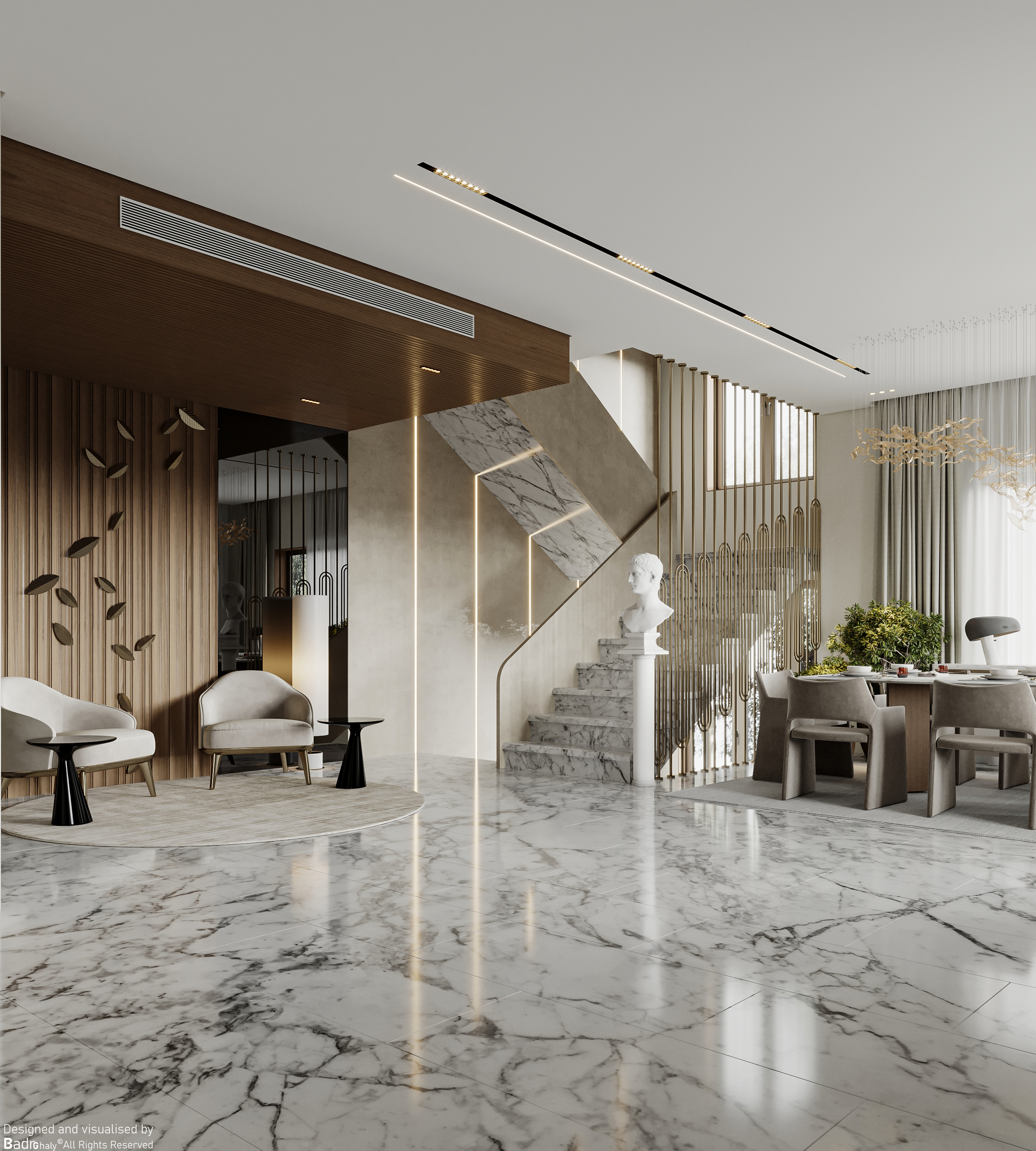 living floor of private villa-2