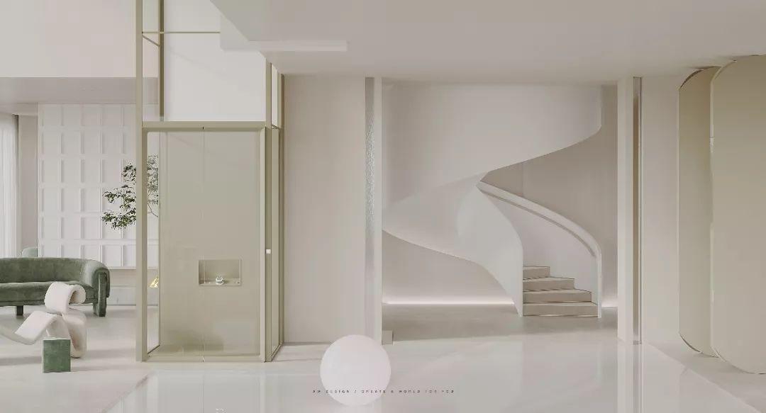 平衡几何与色彩的私宅空间-10