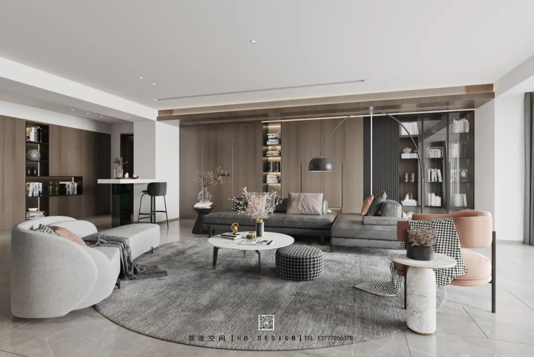 280㎡简约大平层设计丨董沙峰,杨叶琼-8