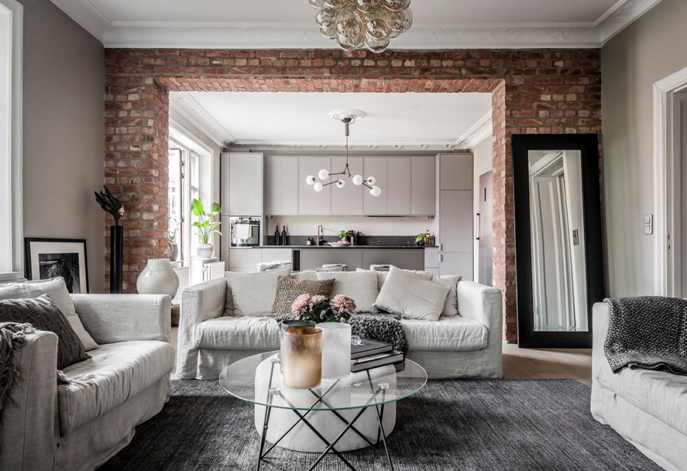 瑞典工业风公寓设计-9