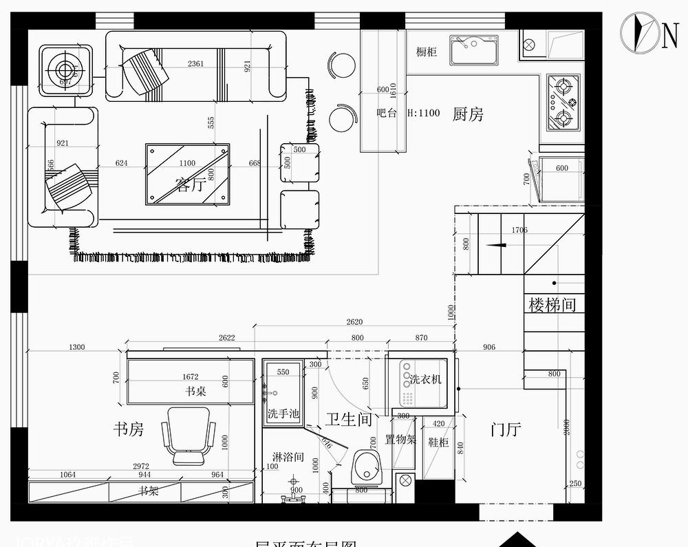 45 平米 loft 空间，打造通透复式生活-2