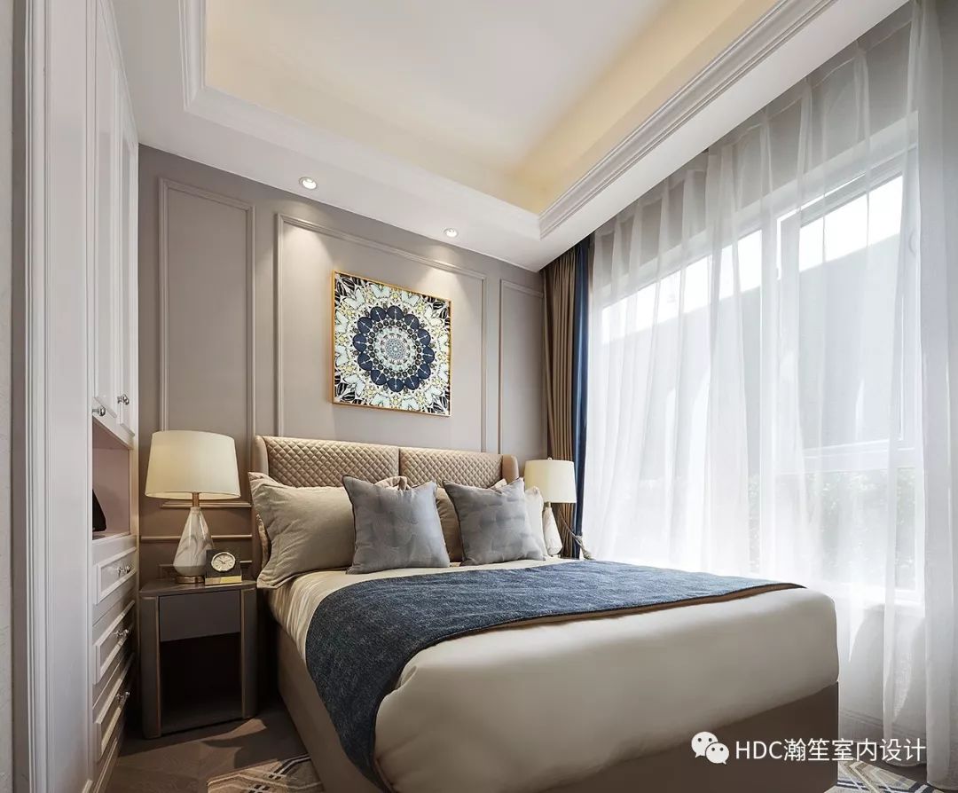 95㎡简约美式海洋蓝空间，打造优雅写意生活-21