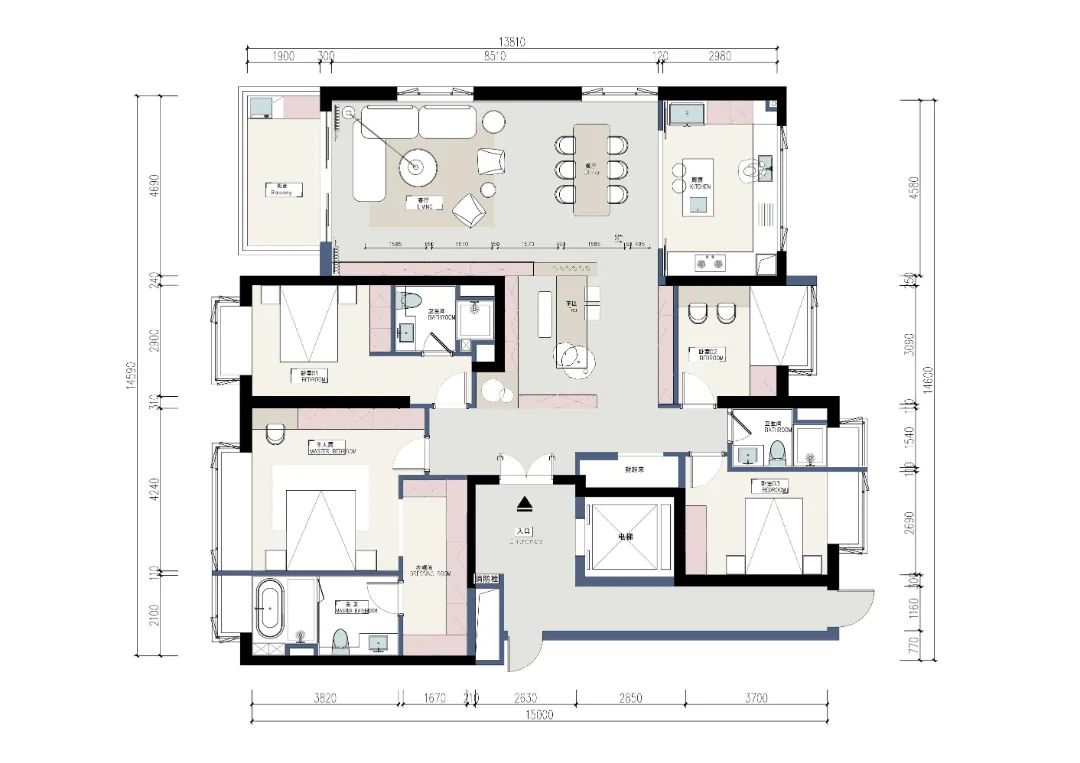 东莞万科皇马郦宫简约大平层设计丨中国东莞丨DP设计-9
