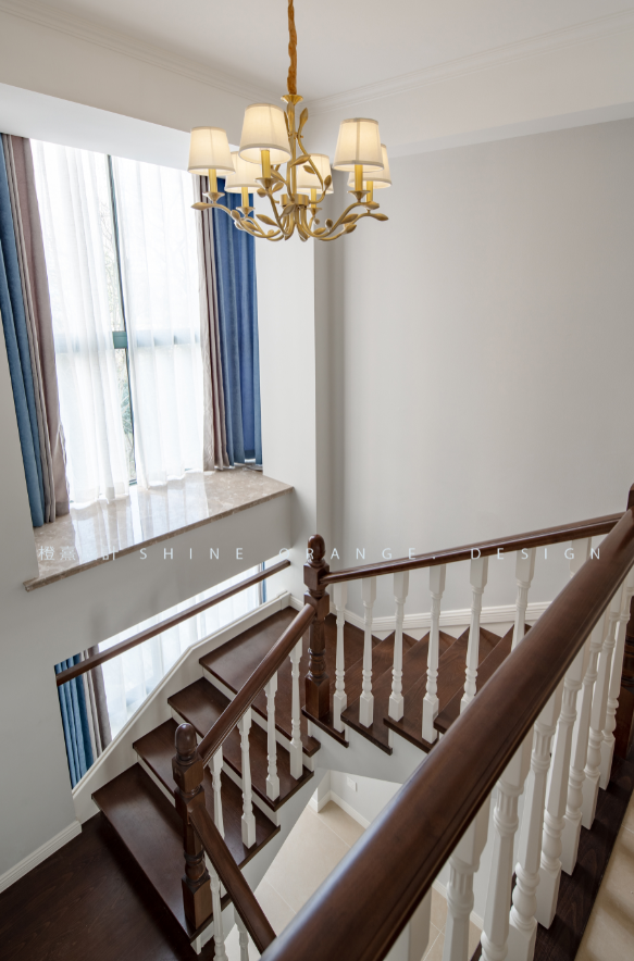 《橙熹设计》宁波现代美式别墅,温馨浪漫,打造舒适居家空间-29