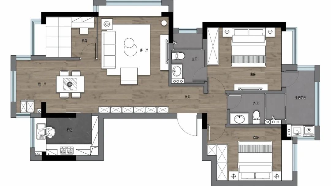 秋日晨曦下的简约家居-11