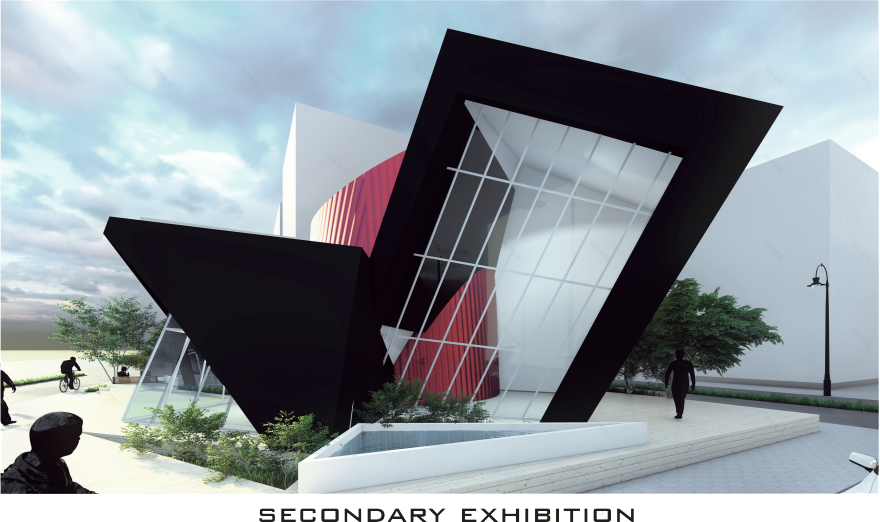 画廊 遵循立体主义流派丨开罗大学工程学院建筑系-12