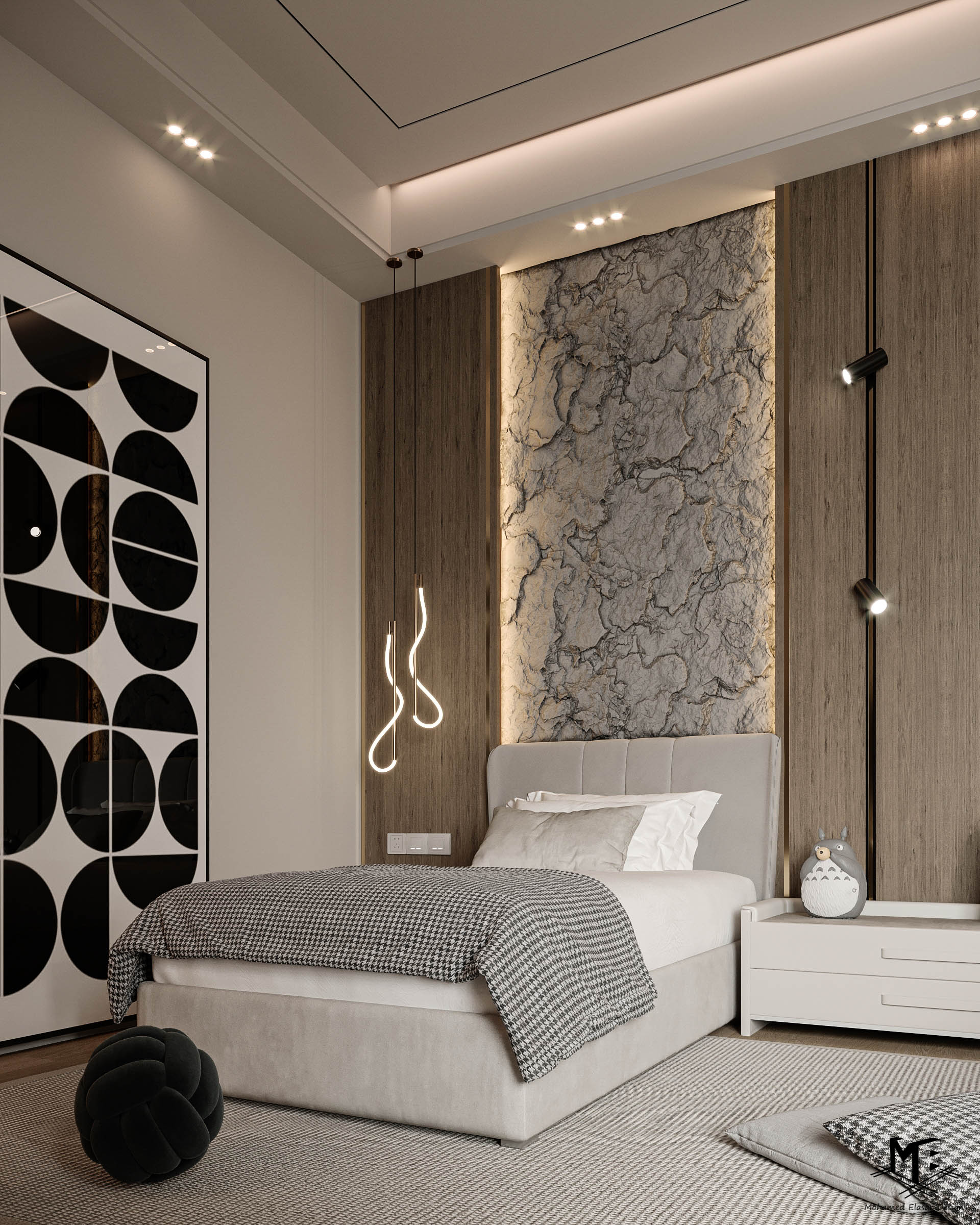 男孩双人卧室丨沙特阿拉伯丨Mohamed Elasar-10