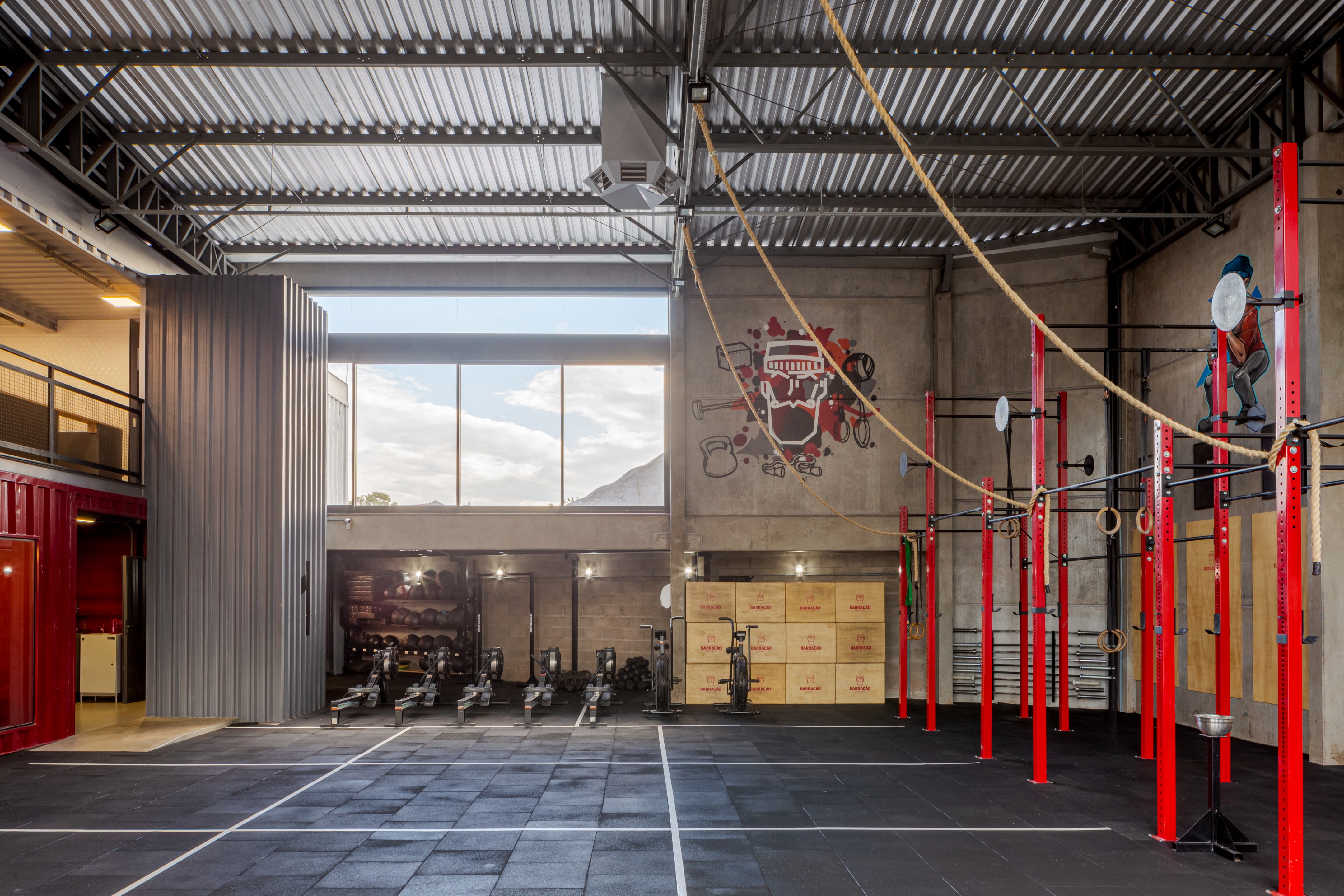 Crossfit Barracão 集装箱健身房设计-21
