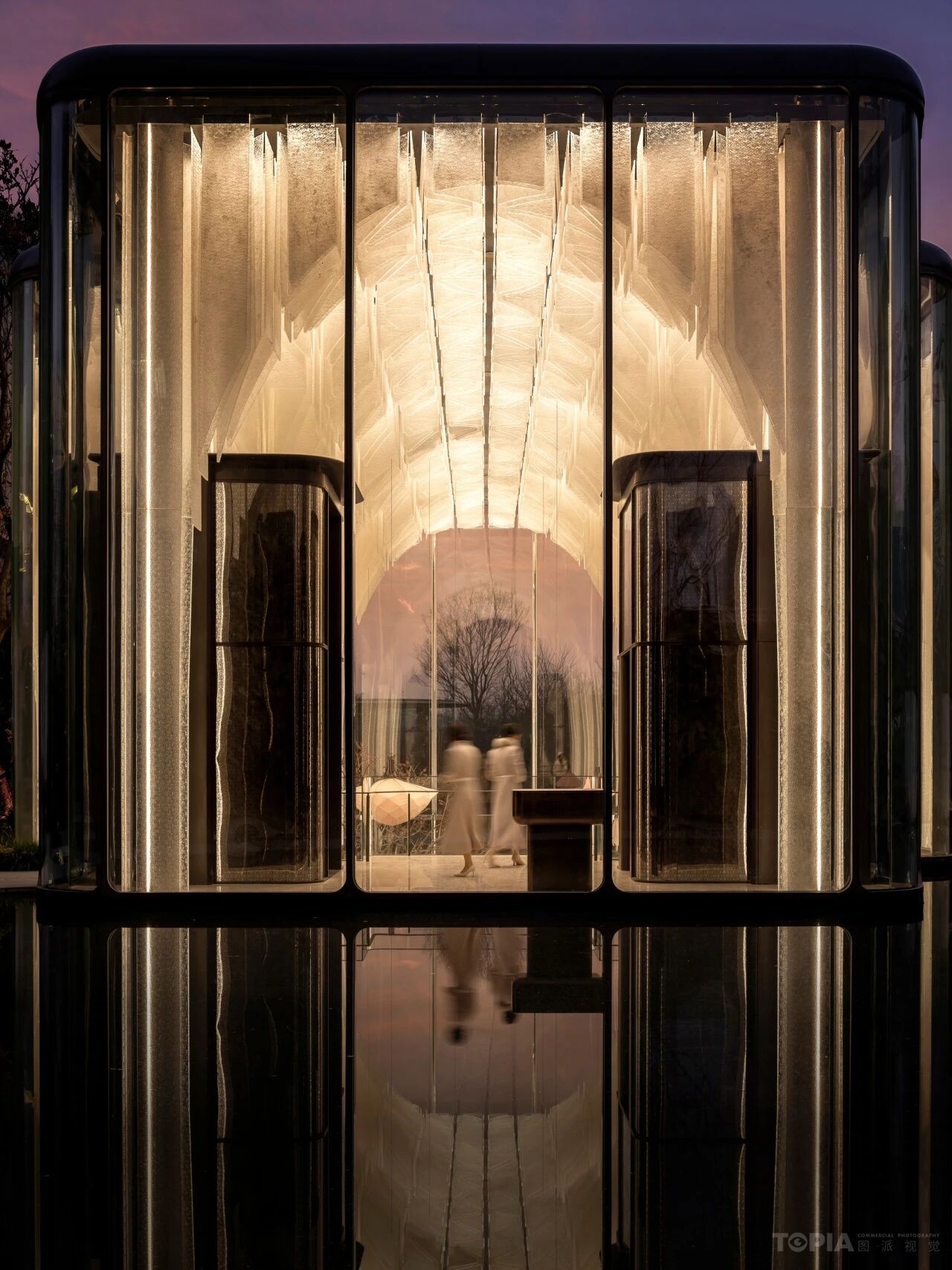 新作 DIA —— 写意山水 · 落日熔金「北京·华润置地 臻澐四季花厅 Urban luxury natural art」丨中国北京丨GAD吴轩-52