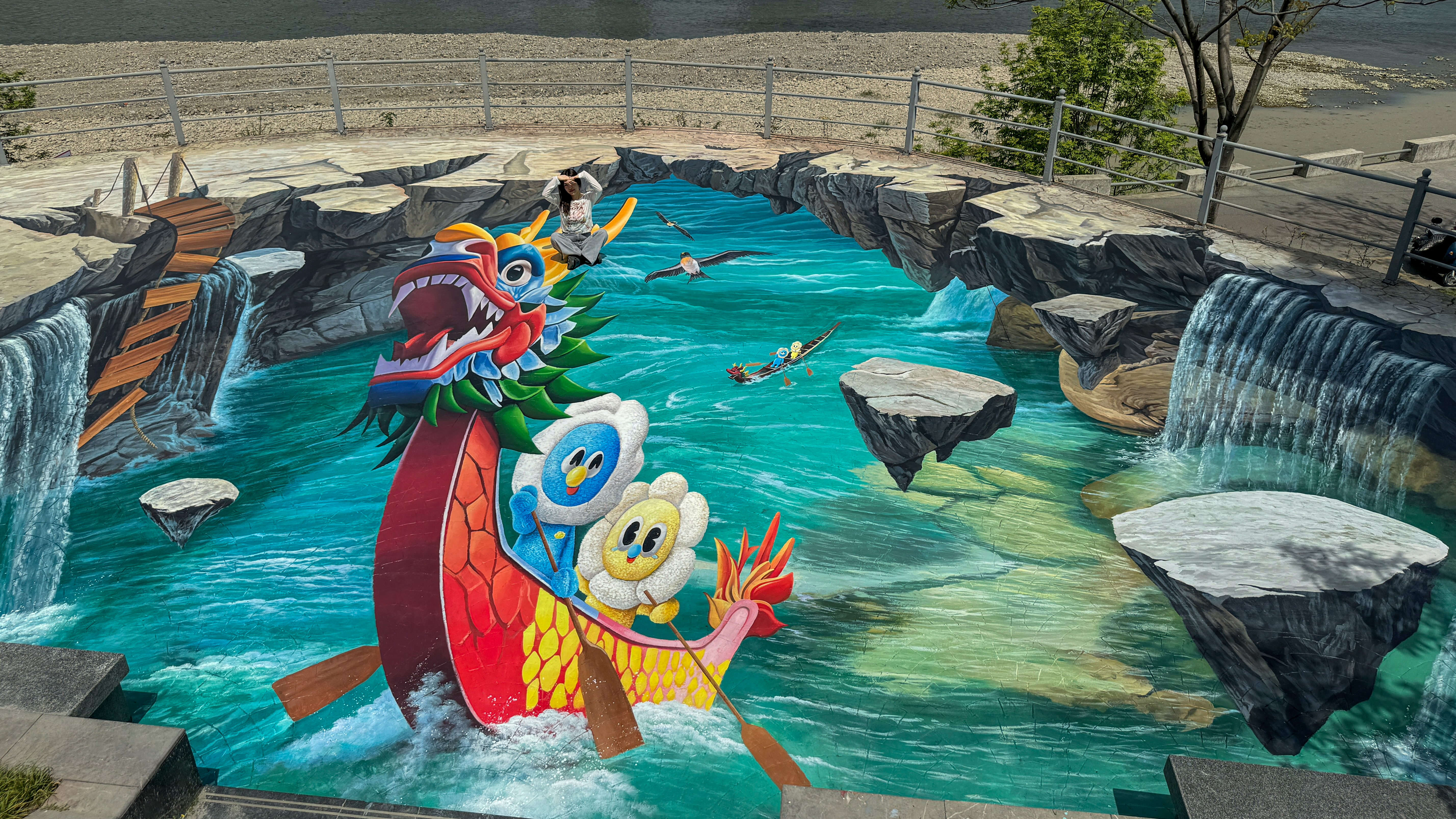 安康龙舟地面画-4