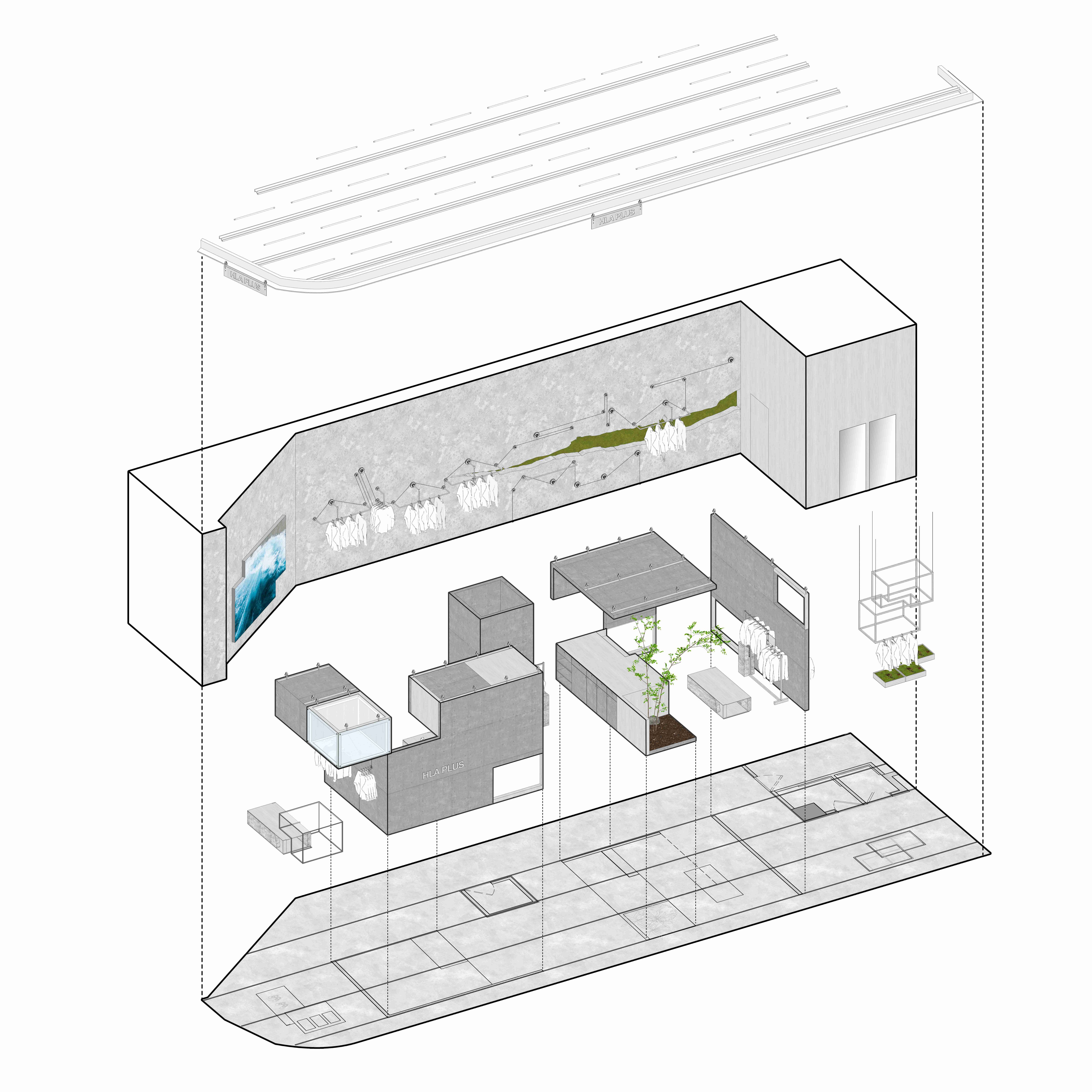 HLA PLUS 上海时装店丨中国上海丨拾集建筑-58