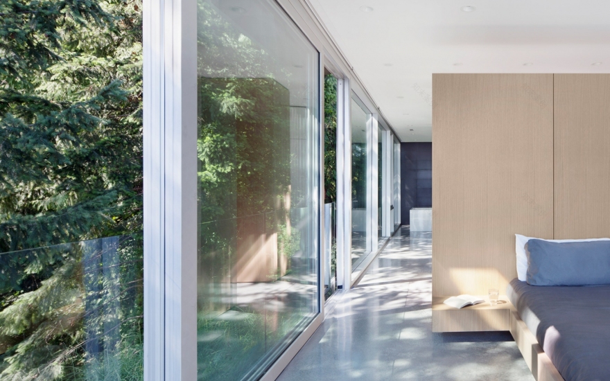 加拿大 Russet 住宅 | 嵌入山体的观景之家-23