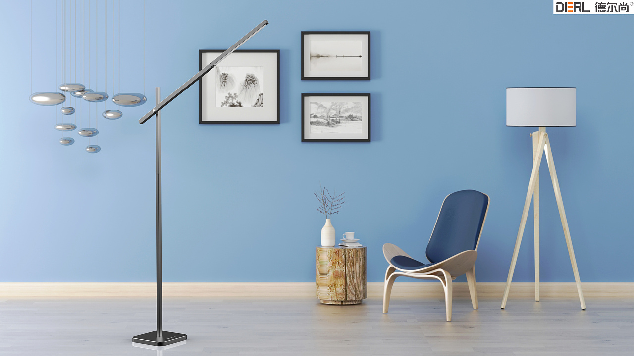 简约时尚的家居落地灯设计-12