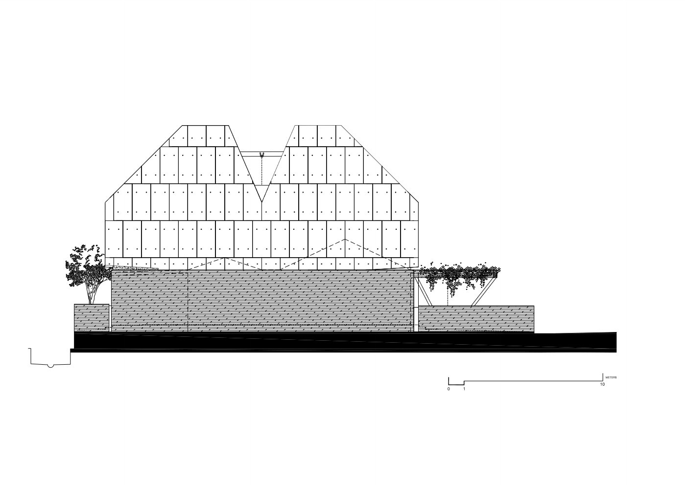 新加坡楔形屋顶混凝土住宅-28