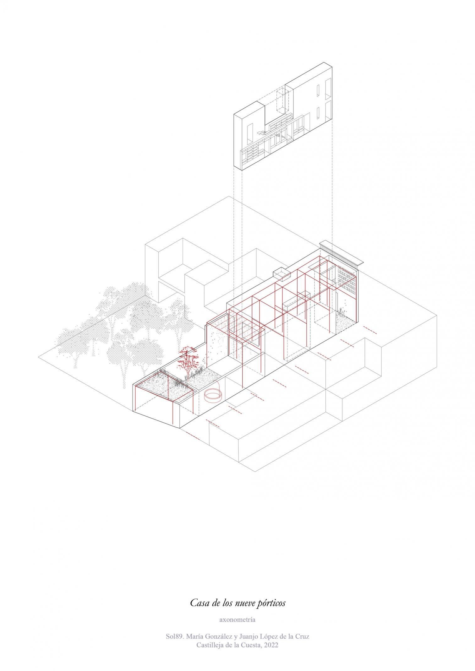 西班牙 Sevilla 的九柱庭院住宅设计-15