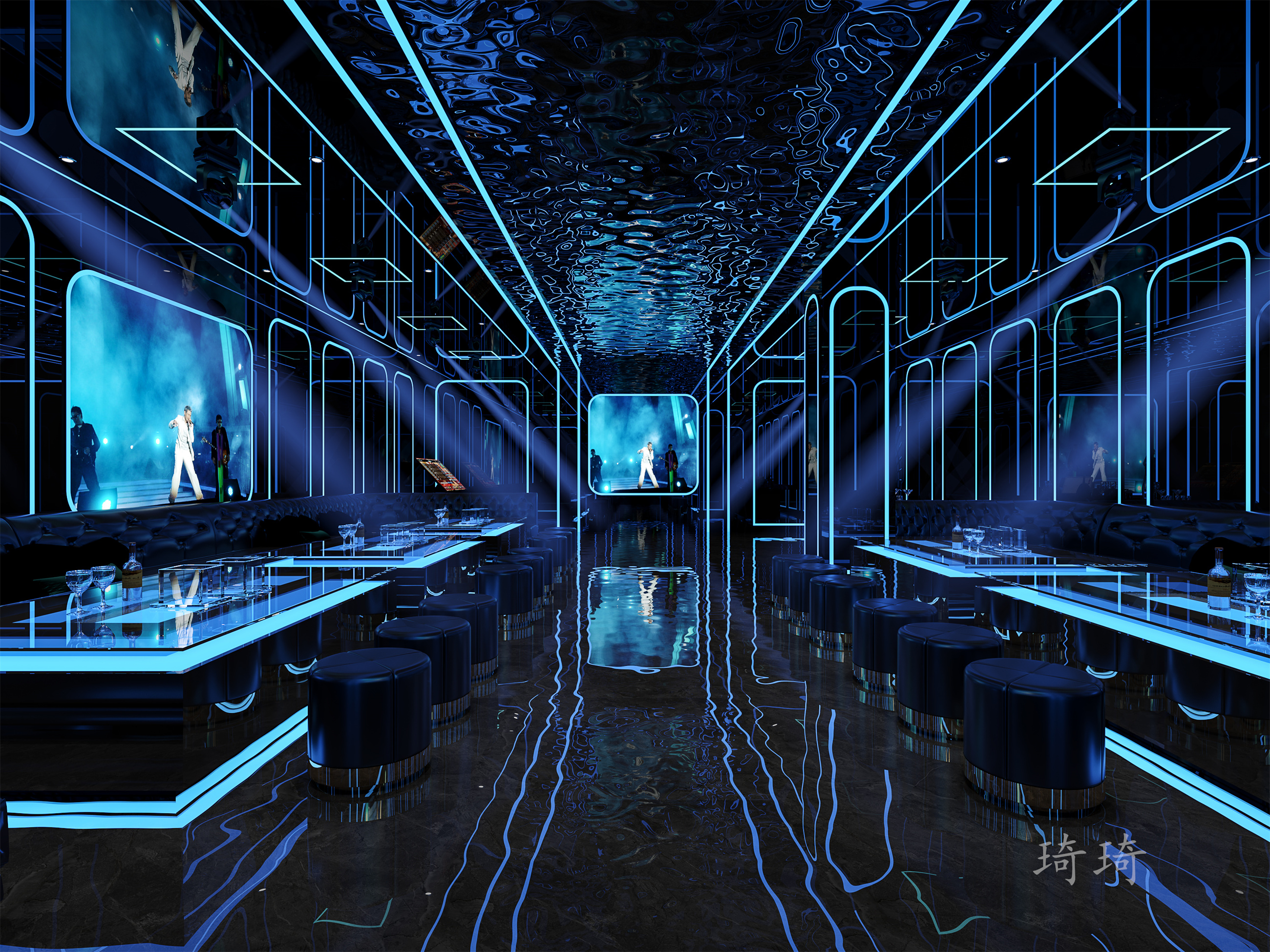 KTV设计|夏日的浪漫-3