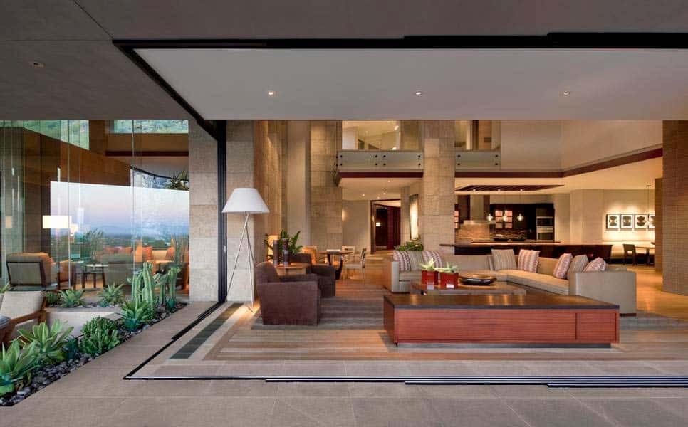 Modern desert home set on a rocky hillside with spectacular city views-10
