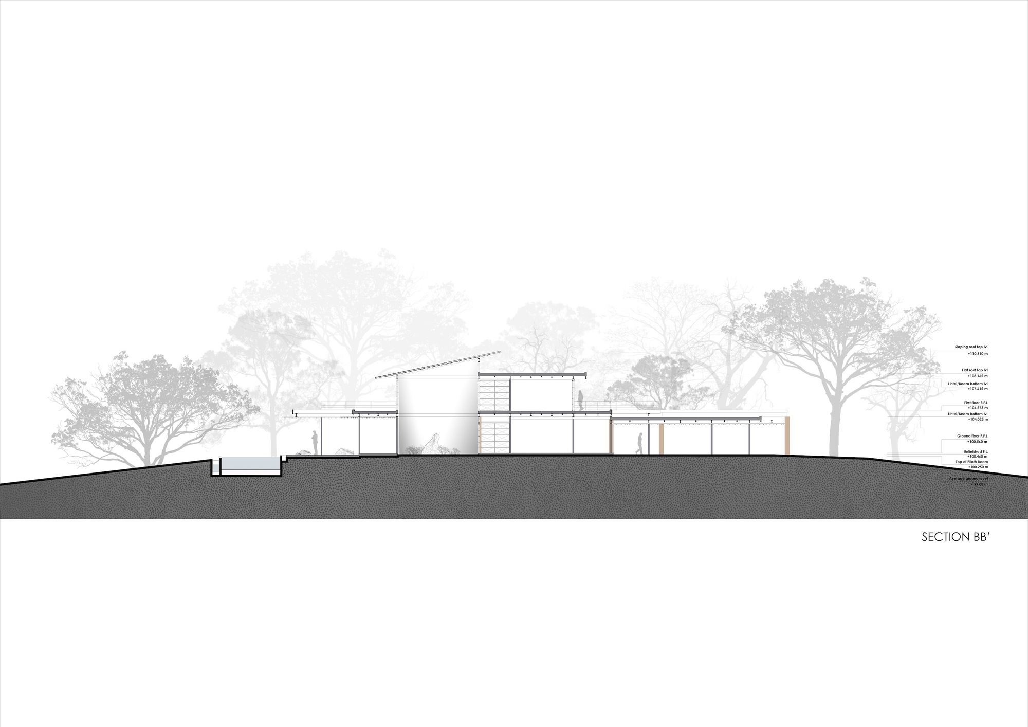 湖滨别墅丨印度丨SPASM Design Architects-23