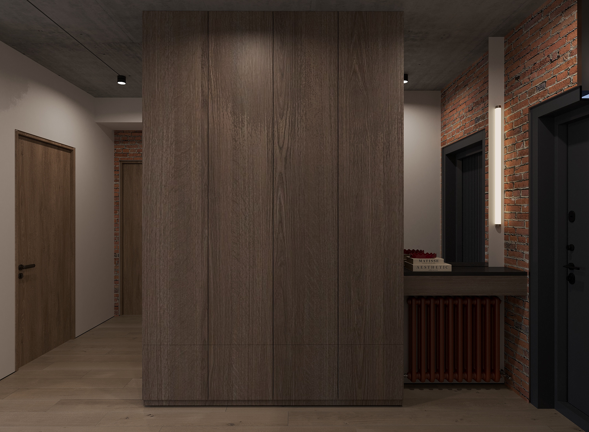 80m2 apartment in industrial style-3