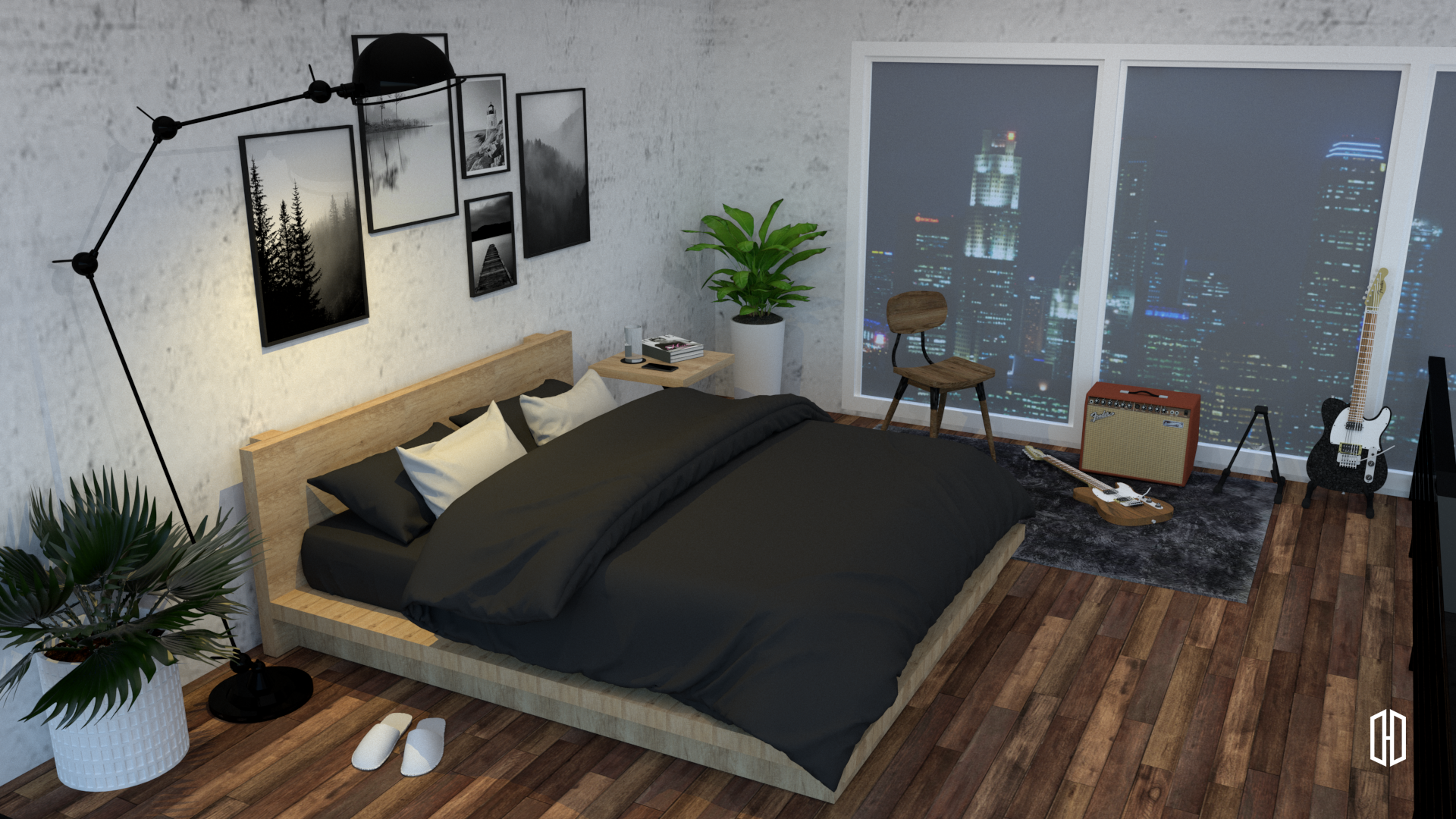 阁楼公寓卧室丨Mira Rachma  Titik Hilang Design-7