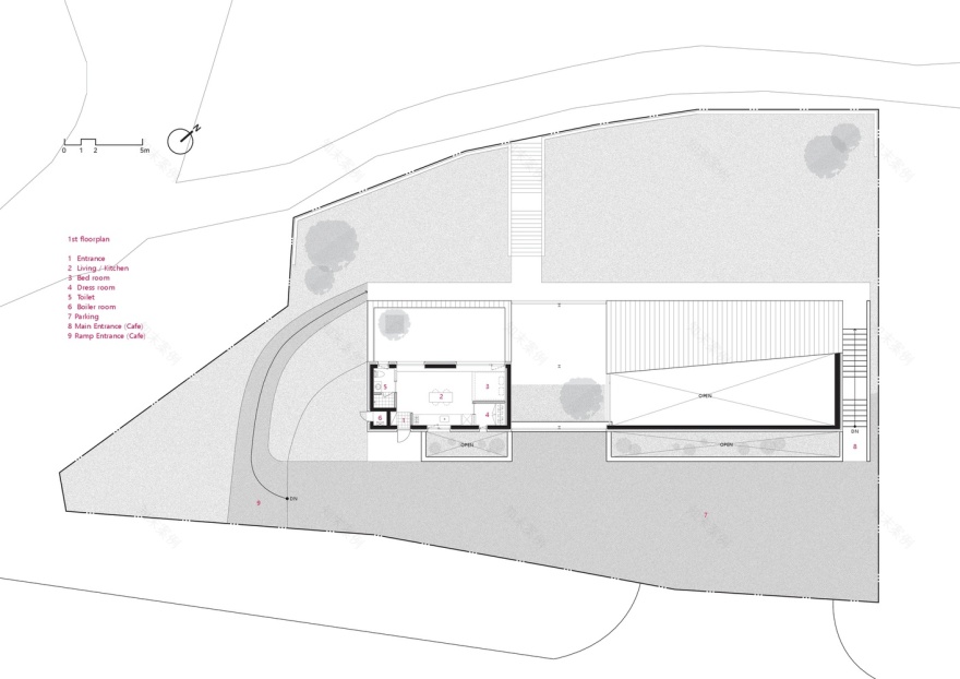 融入自然的简约咖啡馆-92