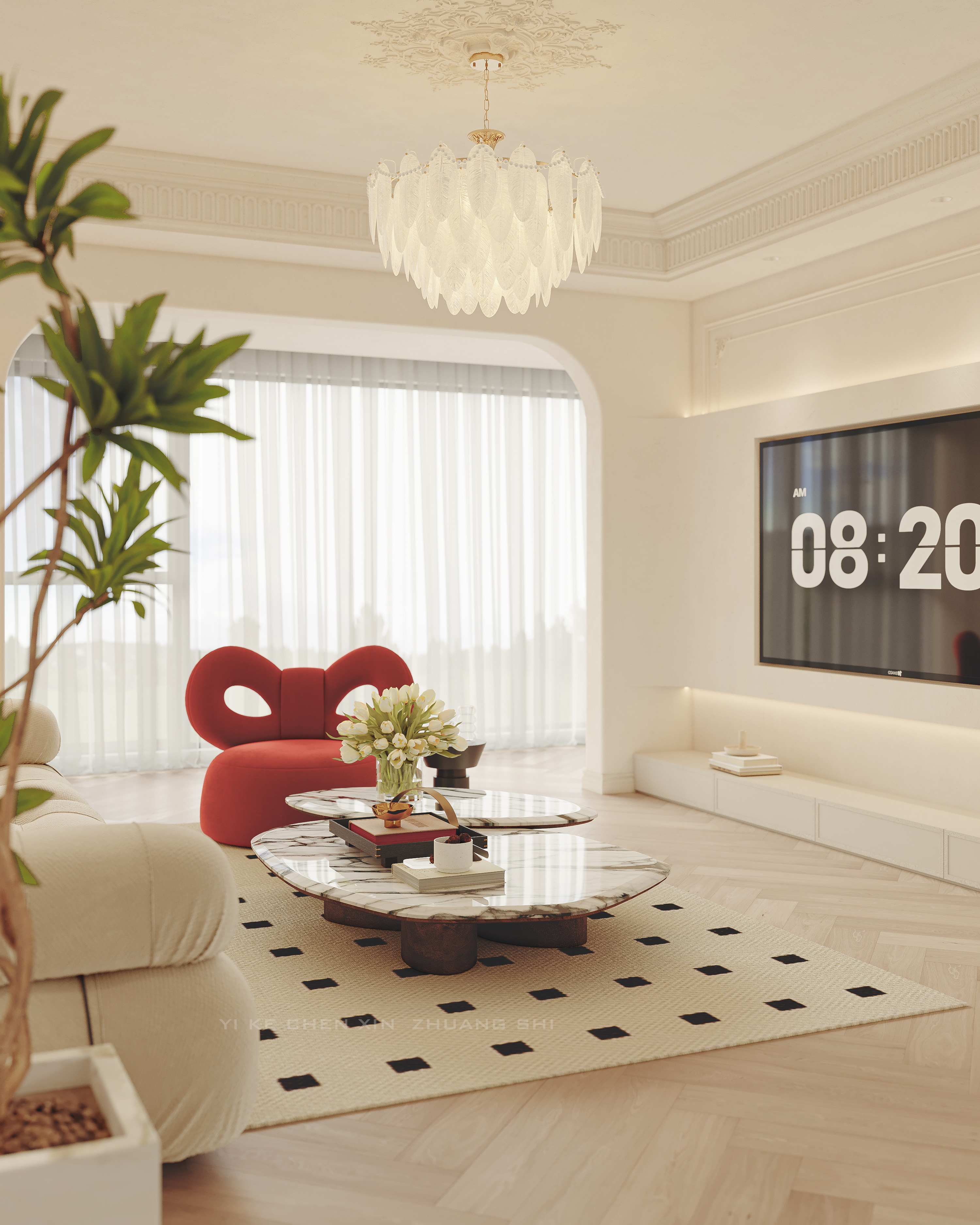 新案效果图   ||   卧龙谷壹号  法式奶油-0