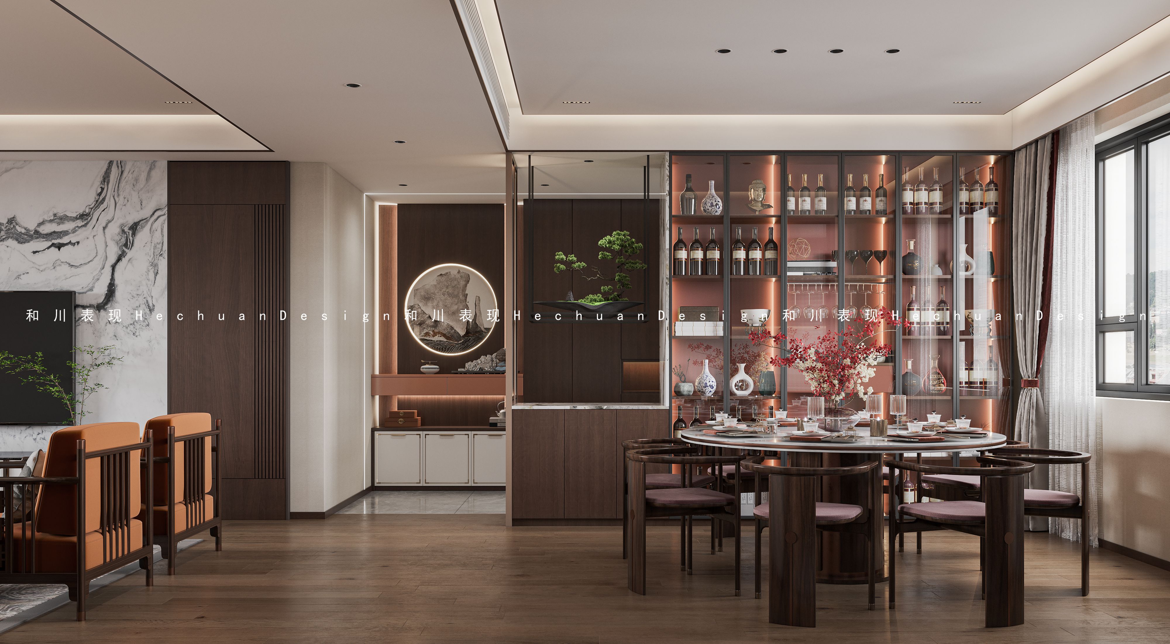 和川高端表现 | 新中式别墅-11