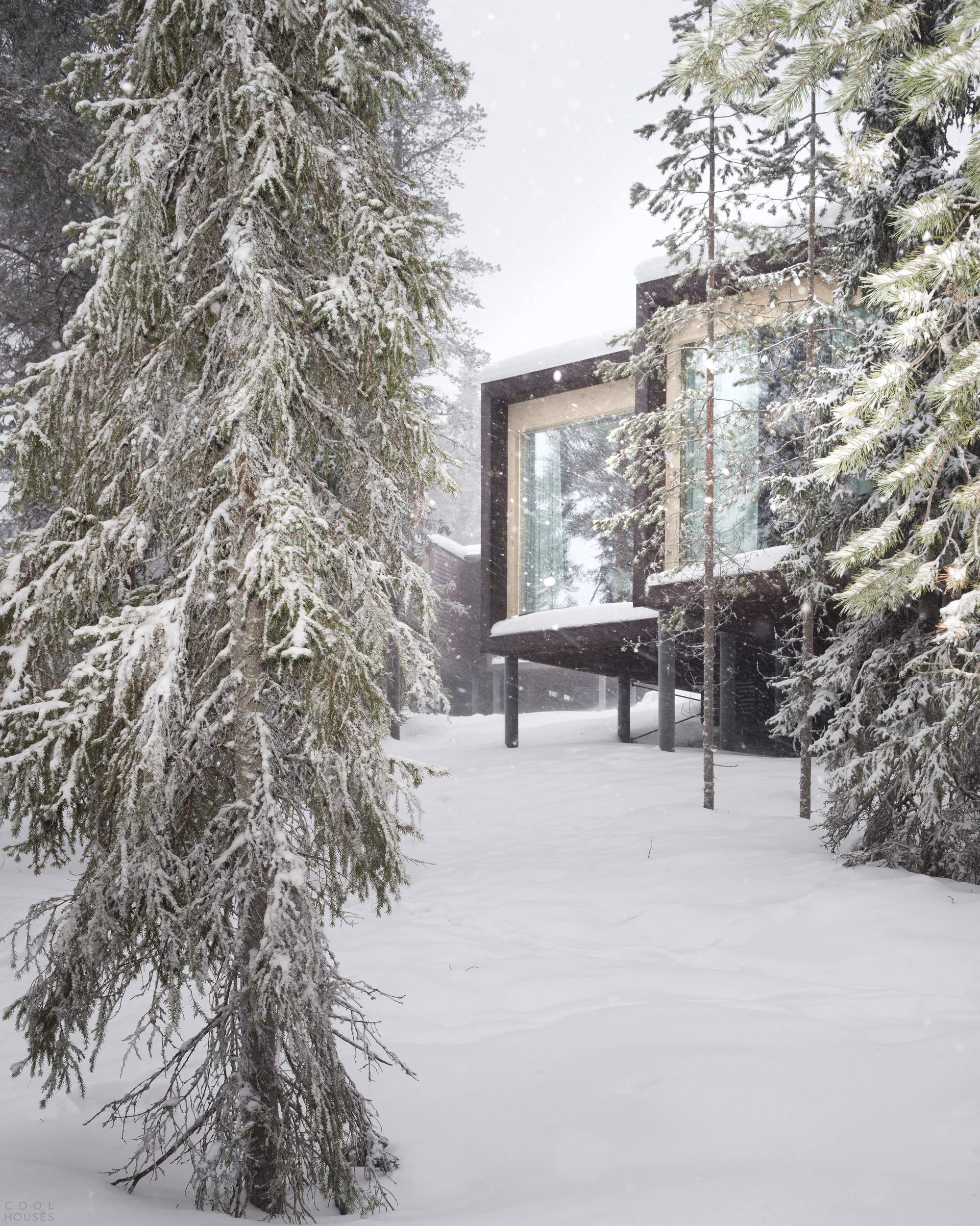 Arctic TreeHouse酒店丨芬兰罗瓦涅米丨芬兰建筑工作室Puisto-25