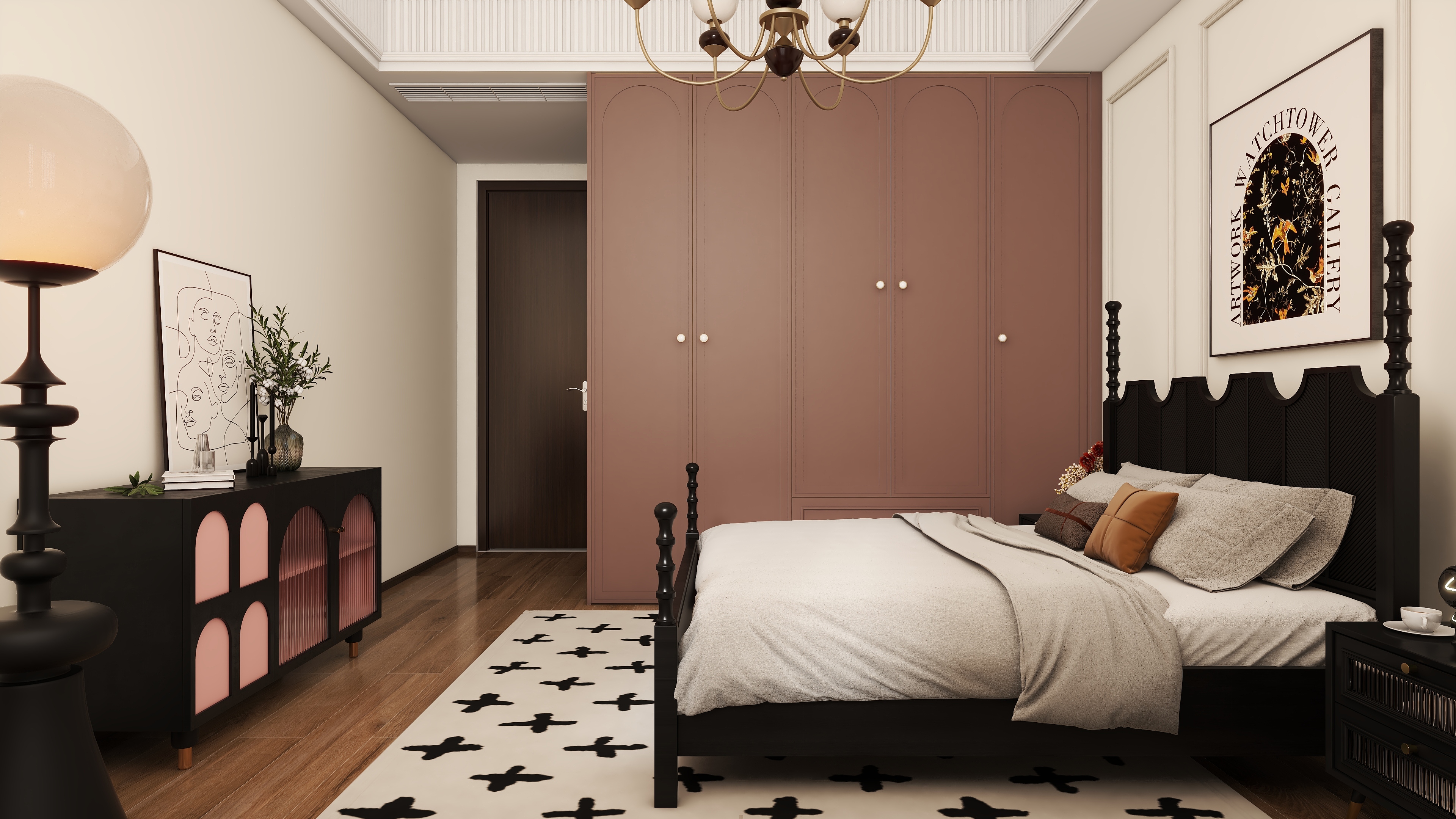 法式复古平层设计-7