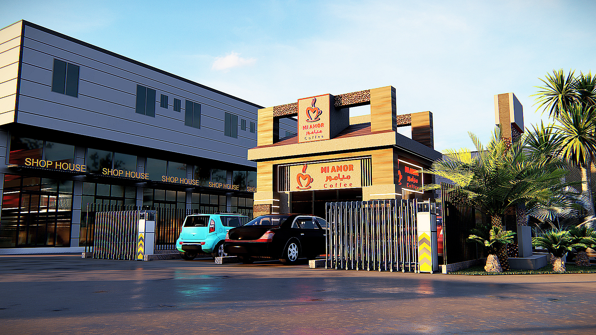 تصميم لمطعم ودرايف ثرو بالسعوديه-3