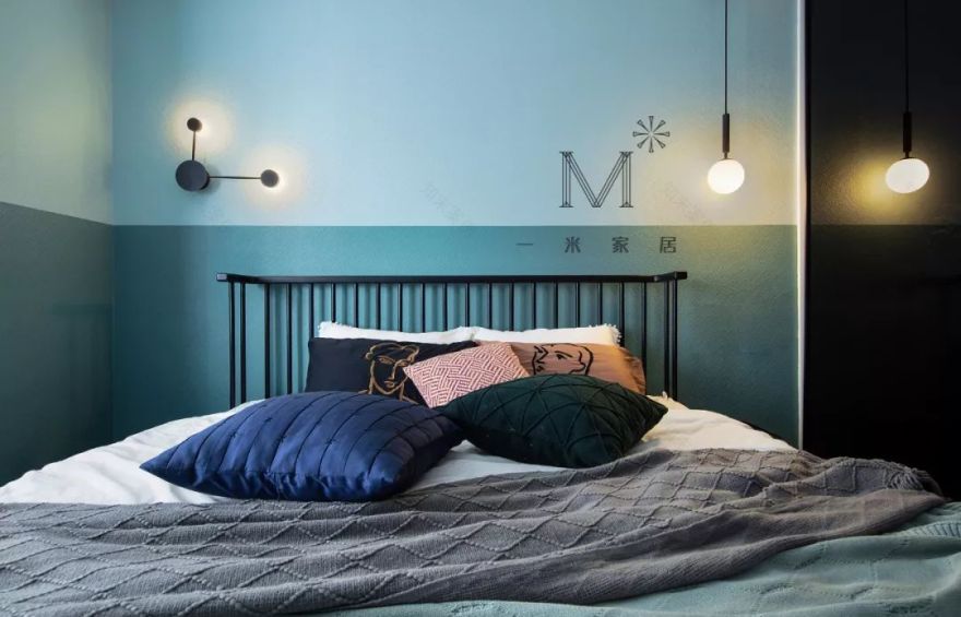 90m²现代北欧小三房,打造小怪兽主题趣味儿童房-39