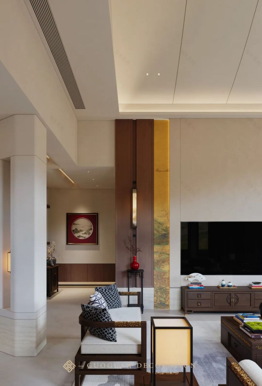 国冠装饰|浙江金华·蓝湾国际,现代中式里的生活长卷-16