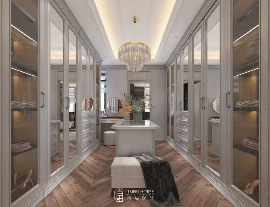 御河上院轻奢格调 | 王清玉 400㎡联排下叠设计-162