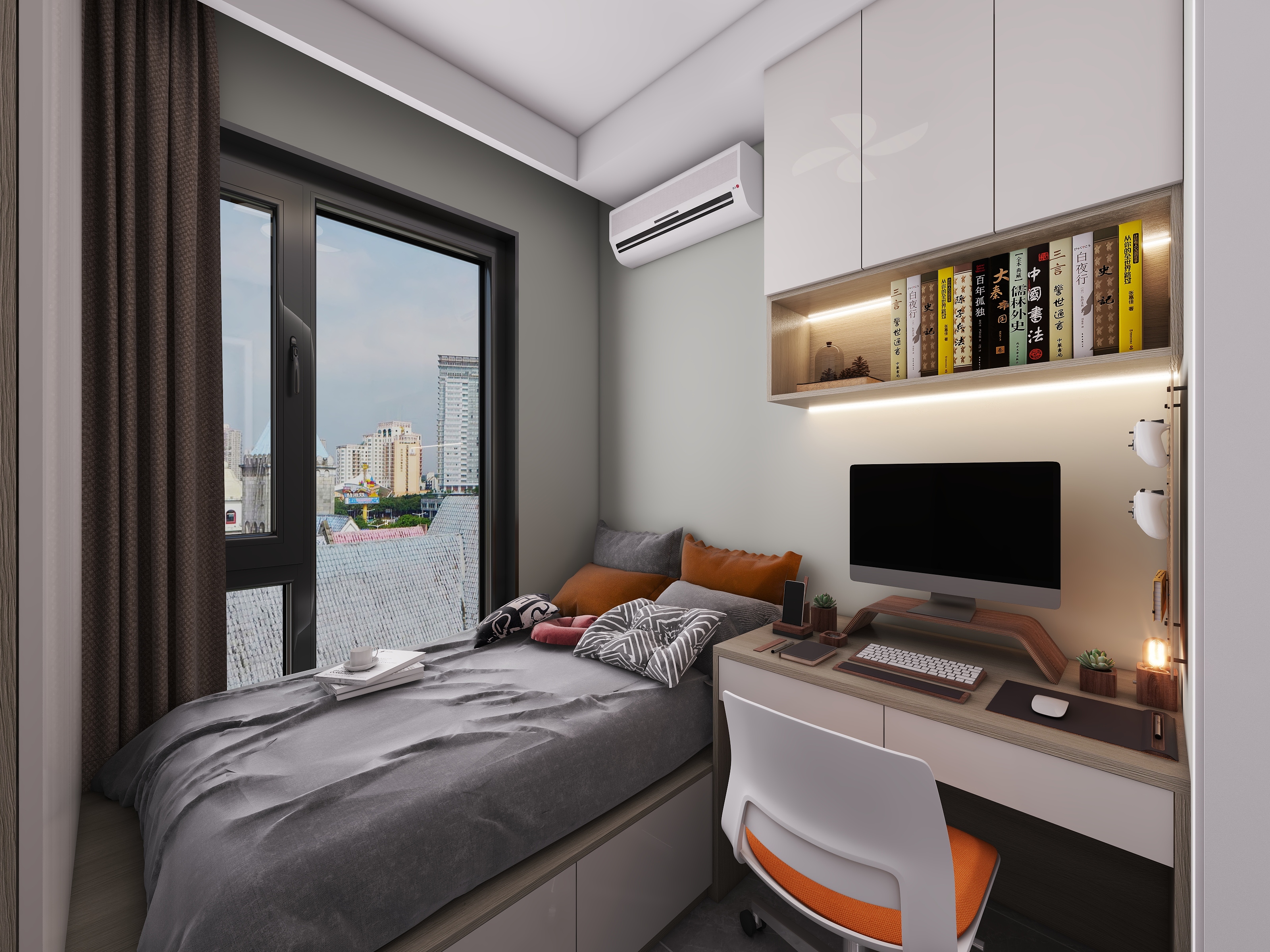 四川成都世家东部时空（93平方现代简约三居室）-32