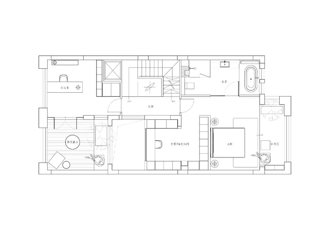 上海融信别墅极致简约设计,裸梁结构强调空间关系-59
